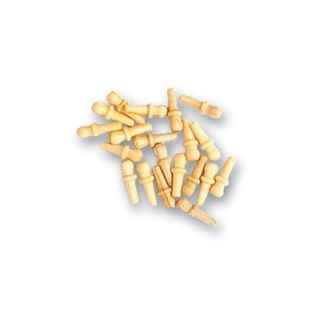 Cabilla de boj, diámetro 6 mm  ( 20 uds. ).  Marca Artesanía Latina. Ref: 8548.
