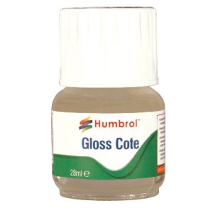 Modelcote brillante ( barniz a base de disolvente ). Bote 28 ml. Marca Humbrol. Ref: AC5501.