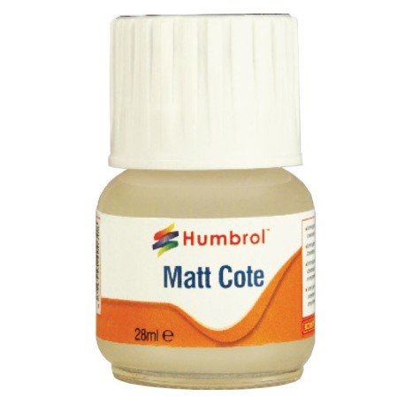 Modelcote mate ( barniz a base de disolvente ). Bote 28 ml. Marca Humbrol. Ref: AC5601.