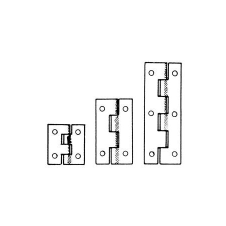 Bisagras 10 x 15 mm (1und. ). Marca Amati. Ref: 604002.