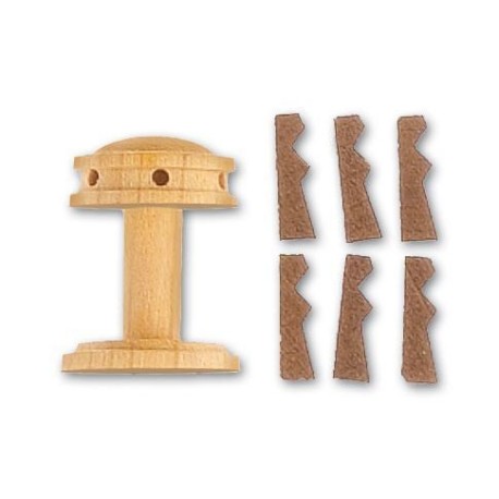 Cabestrante vertical + guardainfantes de 20 mm,  2 uds.  Marca Artesanía Latina. Ref: 8581.