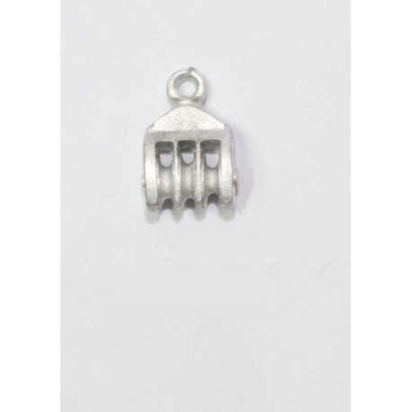 Poléa triple Metal, 11 mm  ( 4 ).  Marca Disarmodel. Ref: 20008.
