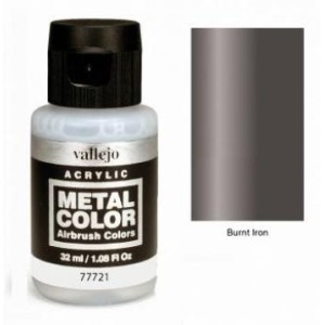 Acrilico Metal color, Hierro quemado. Bote 32 ml. Marca Vallejo. Ref: 77.721.