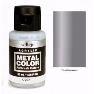 Acrilico Metal color, Duraluminio. Bote 32 ml. Marca Vallejo. Ref: 77702.