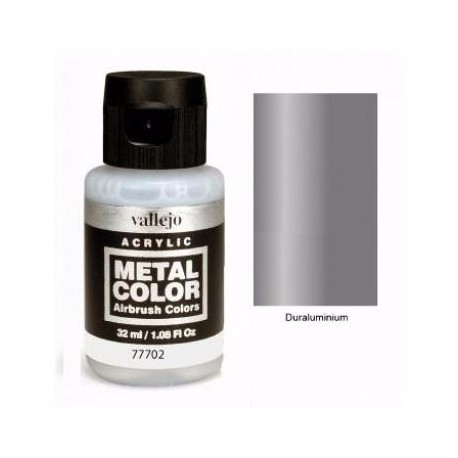 Acrilico Metal color, Duraluminio. Bote 32 ml. Marca Vallejo. Ref: 77702.