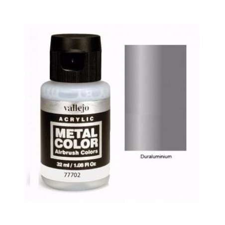 Acrilico Metal color, Duraluminio. Bote 32 ml. Marca Vallejo. Ref: 77702.