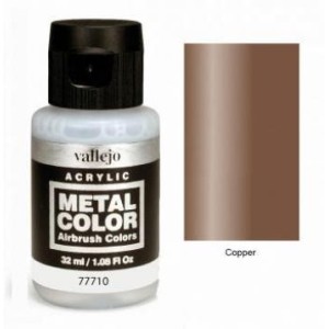Acrilico Metal color,Cobre. Bote 32 ml. Marca Vallejo. Ref: 77.710.
