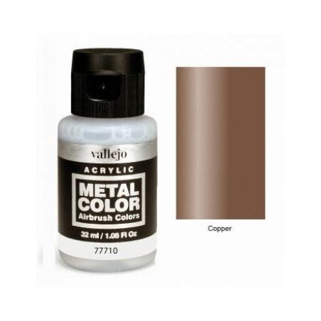 Acrilico Metal color,Cobre. Bote 32 ml. Marca Vallejo. Ref: 77.710.