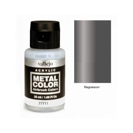 Acrilico Metal color, Magnesio. Bote 32 ml. Marca Vallejo. Ref: 77711.