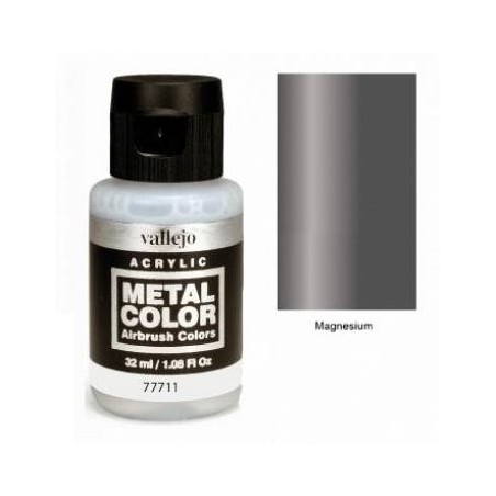 Acrilico Metal color, Magnesio. Bote 32 ml. Marca Vallejo. Ref: 77711.
