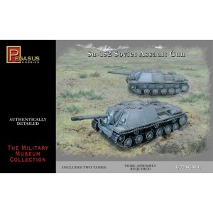 Tanque de asalto Su-152 Soviet, WWII. 2 piezas. Escala 1:72. Marca Pegasus. Ref: PG7668.