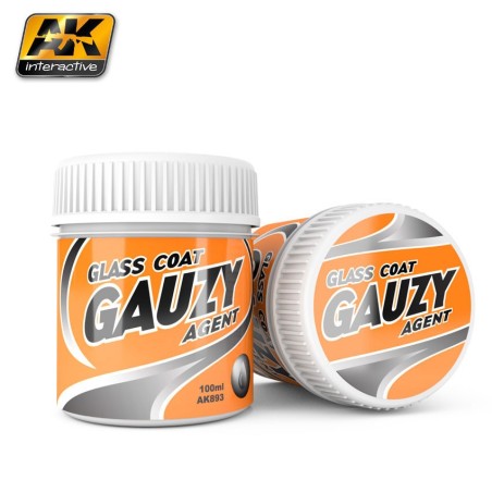 Efecto realista de cristal, Gauzy agent glass coat. Cantidad 100 ml. Marca AK Interactive. Ref: AK893.