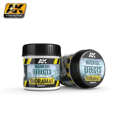 Producto weathering, gel para crear efectos de agua ( Water gel effects ). Bote de 100 ml. Marca AK Interactive. Ref: AK8007.