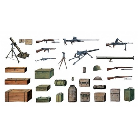 Accesorios de la WWII. Escala 1:35. Marca Italeri. Ref: IT407.