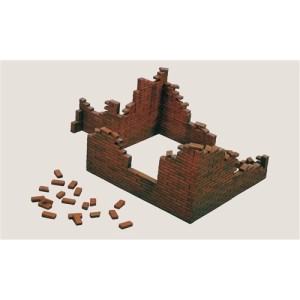 Casa derruida de la  WWII. Escala 1:35. Marca Italeri. Ref: IT405. 2