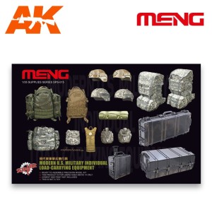 Militar individual moderno equipamiento y cargas. Escala 1:35. Marca Meng. Ref: SPS-015.