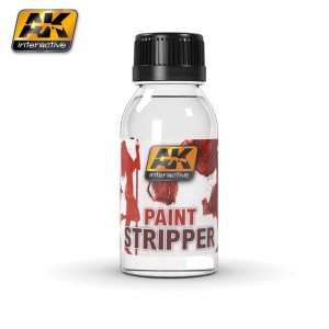 Fluido quitapinturas, Paint stripper. Cantidad 100 ml. Marca AK Interactive. Ref: AK186.