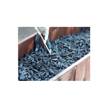 Ladrillos en Tono negro. 35gr. Escala 1/45. Marca Juweela. Ref: 24101.