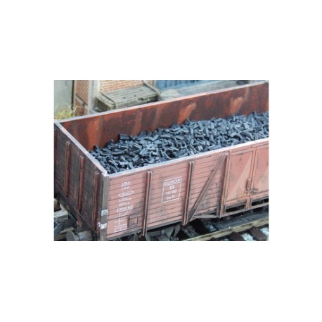 Ladrillos en Tono negro. 35gr. Escala 1/45. Marca Juweela. Ref: 24101.