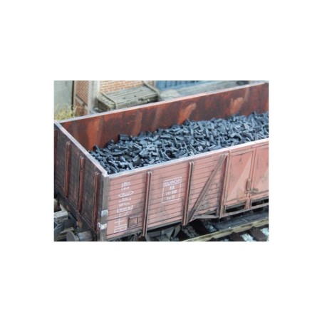 Ladrillos en Tono negro. 35gr. Escala 1/45. Marca Juweela. Ref: 24101.