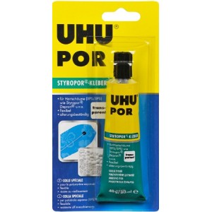 UHU-POR Pegamento para porespan. Tubo 40 gr. Marca Uhu. Ref: D5902. 2