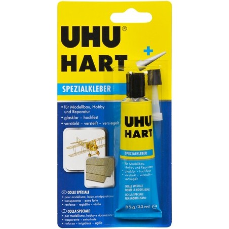 UHU-HART Pegamento para madera de balsa. Tubo 35 gr. Marca Uhu. Ref: D3248.