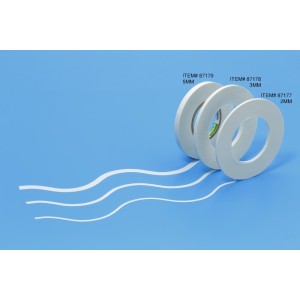 Cinta enmascarar de lineas curvas 3 mm , ( 20 m ). Marca Tamiya. Ref: 87178.