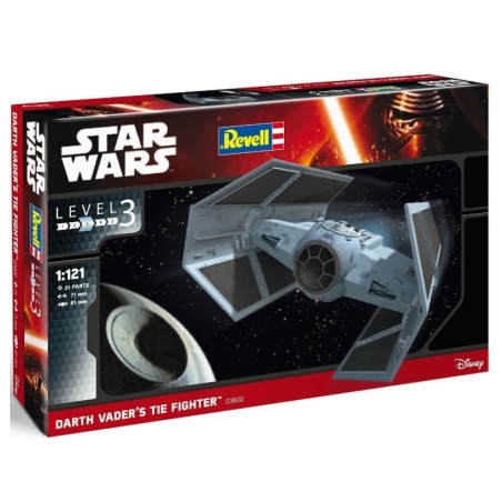 Darth Vader´s Tie Fighter, Star Wars. Escala 1:121. Marca revell. Ref: 03602.