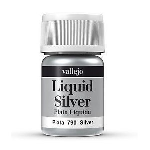 Liquid gold, Silver. Bote 35 ml. Marca Vallejo. Ref: 70.790.