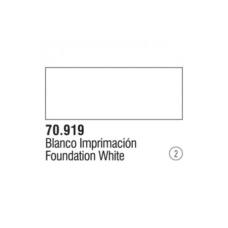 Acrilico Model Color, Blanco frio, ( 002 ). Bote 17 ml. Marca Vallejo. Ref: 70.919