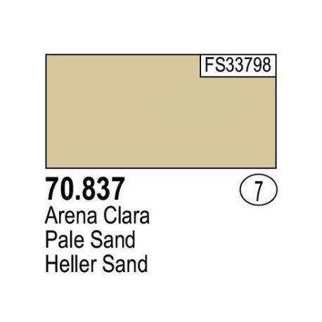 Acrilico Model Color, Arena clara, ( 007 ). Bote 17 ml. Marca Vallejo. Ref: 70.837.