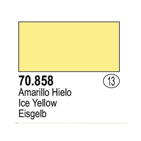 Acrilico Model Color, Amarillo Hielo, ( 013 ). Bote 17 ml. Marca Vallejo. Ref: 70.858.