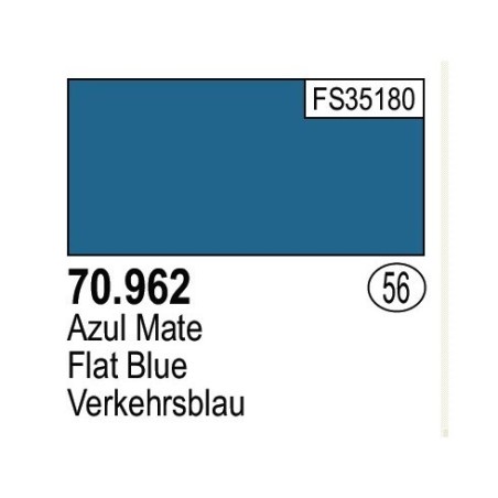 Acrilico Model Color, Azul mate, ( 056 ). Bote 17 ml. Marca Vallejo. Ref: 70.962.