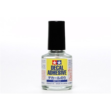 Adhesivo per decal, Adhesivo de calcas. Bote de 10 ml. Marca Tamiya. Ref: 87176.