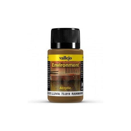 Weathering effects, Rainmarks (Marcas de lluvia). Bote de 40 ml. Marca Vallejo. Ref: 73.819.