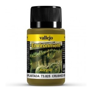 Weathering effects, Crushed grass, ( Hierba aplastada ). Bote de 40 ml. Marca Vallejo. Ref: 73.825.