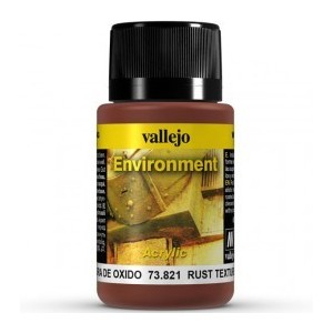 Weathering effects, Rust Texture (Textura de Óxido). Bote de 40 ml. Marca Vallejo. Ref: 73.821.
