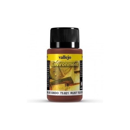 Weathering effects, Rust Texture (Textura de Óxido). Bote de 40 ml. Marca Vallejo. Ref: 73.821.