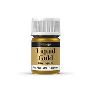 Liquid gold, Rich Gold. Bote 35 ml. Marca Vallejo. Ref: 70.793.