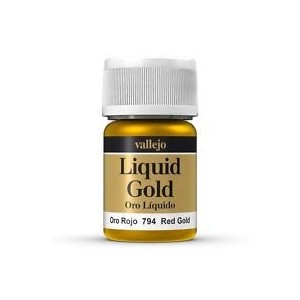 Liquid gold, Red Gold. Bote 35 ml. Marca Vallejo. Ref: 70.794.