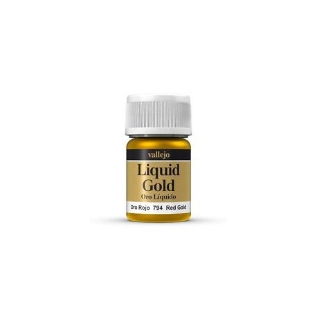 Liquid gold, Red Gold. Bote 35 ml. Marca Vallejo. Ref: 70.794.