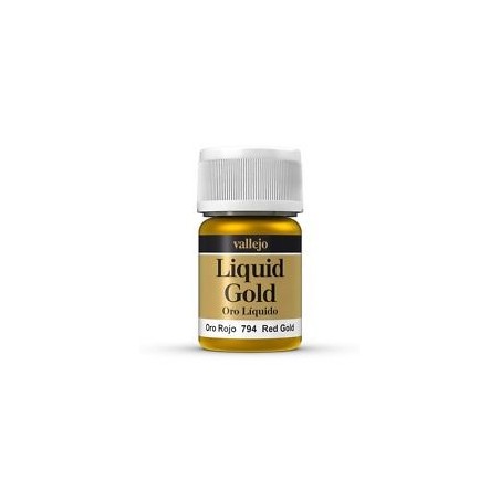 Liquid gold, Red Gold. Bote 35 ml. Marca Vallejo. Ref: 70.794.