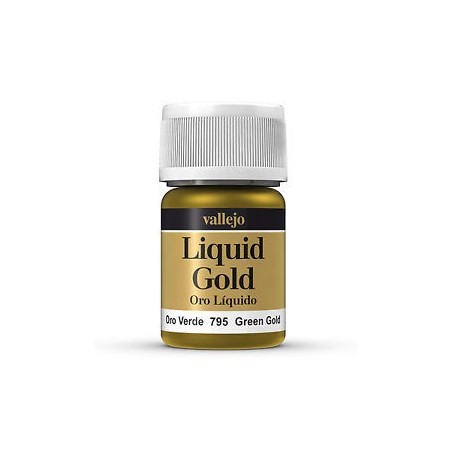 Liquid gold, Green Gold. Bote 35 ml. Marca Vallejo. Ref: 70.795.