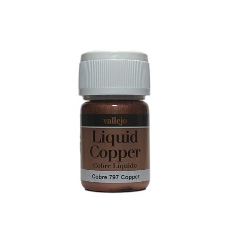 Liquid gold, Copper. Bote 35 ml. Marca Vallejo. Ref: 70.797.