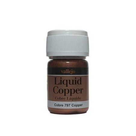 Liquid gold, Copper. Bote 35 ml. Marca Vallejo. Ref: 70.797.