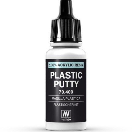 Masilla Plastica Putty , Masilla de relleno. Bote 17 ml. Marca Vallejo. Ref: 70.400.
