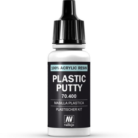 Masilla Plastica Putty , Masilla de relleno. Bote 17 ml. Marca Vallejo. Ref: 70.400.
