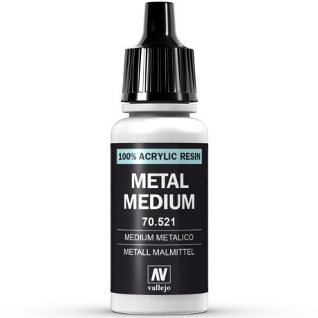 Medium metálico. Bote 17 ml. Marca Vallejo. Ref: 70.521.