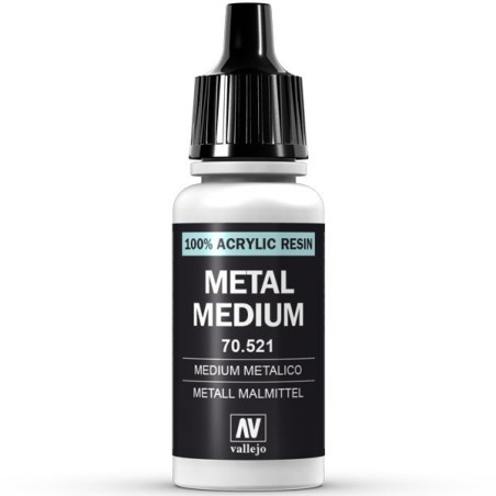 Medium metálico. Bote 17 ml. Marca Vallejo. Ref: 70.521.