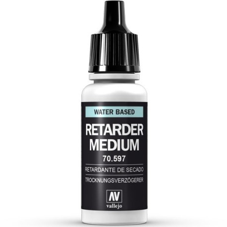Retardante de secado. Bote 17 ml. Marca Vallejo. Ref: 70.597.